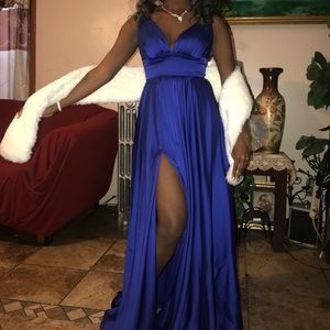 Navy blue prom dress